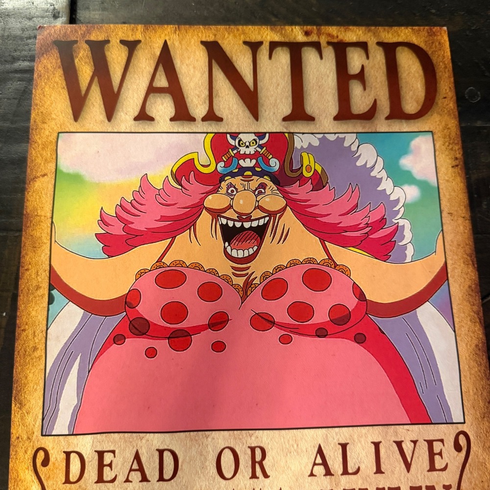 One Piece Charlotte Linlin Big Mom Wanted Poster Anime Art Print